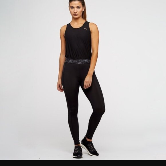 Puma NWT Explosive One Piece Bodysuit in Black Womens Size S - Picture 1 of 11